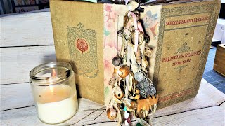 How To Make a PACKRAT SPINE DANGLE for a Junk Journal Journal Jewelry Ideas The Paper Outpost [upl. by Odlabso689]