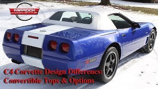 C4 Corvette Design Differences Convertible Hard Tops [upl. by Powel]