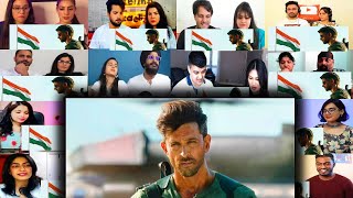 Hrithik Roshan Entry Scene In War Movie  Mixed Mashup Reaction [upl. by Cleon886]