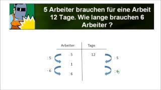 Zuordnungen Teil 2 Antiproportionale Zuordnungen amp Dreisätze [upl. by Izabel]