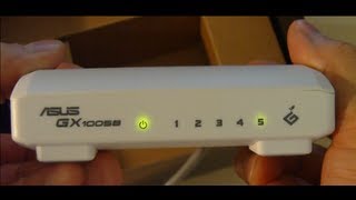 Asus GX1005B 10100 5Port Switch Unboxing amp Test  Save  in power [upl. by Julis95]