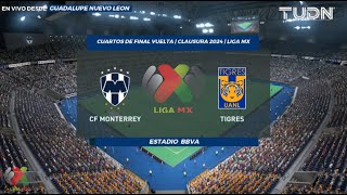 Monterrey VS Tigres  CUARTOS DE FINAL VUELTA LIGA MX  CLAUSURA 2024  FIFA 22 [upl. by Hanna]