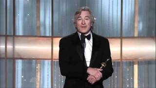 Robert De Niro Received The Lifetime Achievement Award  Golden Globes 2011 [upl. by Matthew558]