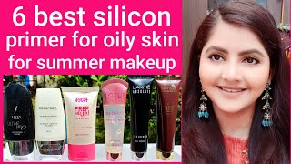 6 best silicon primer for oily skin for summer makeup  RARA  makeup primer [upl. by Noirb]