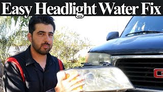 Easy and Free Removal of Water From Headlight [upl. by Mcconaghy]