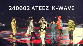 240602 ATEEZ KWAVE CONCERT INKIGAYO quotWork  Bouncy  The Real 멋“ [upl. by Kath]