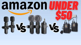 3 Wireless Microphones under 50  Amazon 2023 Tested [upl. by Brockwell]