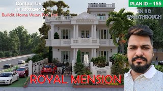 Royal Mansion with Swimming pool l Fountain in garden l Kothi ka Naksha l Build it Home [upl. by Crelin]