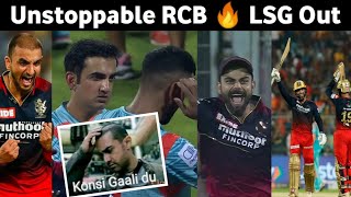 Unstoppable RCB 🔥 Hazlewood 19th over Turn everything Rajat Patidar 11254 KL Rahul out Reaction [upl. by Leroj726]