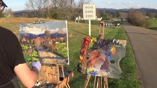 Kyle Buckland Beginner Plein Air Oil Painting Demonstration Art Lesson 8 [upl. by Eibob]