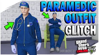 GTA 5 Paramedic Outfit Glitch EASY How to get Paramedic Clothing Bookmark Job in GTA Online [upl. by Artined]