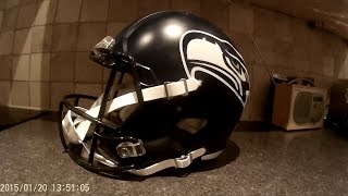 Seattle Seahawks Riddell Speed Replica Helmet Review [upl. by Yecal478]