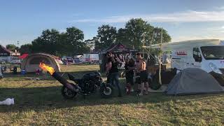 MotoGP au Mans  La vie au Camping Bleu un paradis pour les motards [upl. by Horacio]