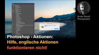 Photoshop  Aktionen Hilfe englische Aktionen funktionieren nicht [upl. by Ysirhc410]