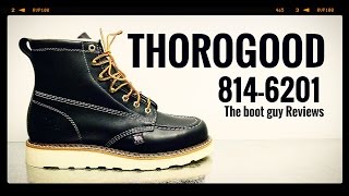 THOROGOOD 8146201 BLACK 6quot WEDGE SOLE  The Boot Guy Review [upl. by Boyse500]