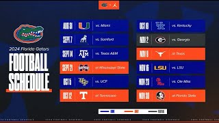 The 2024 Schedule Is Here  Florida Football [upl. by Ennaej173]