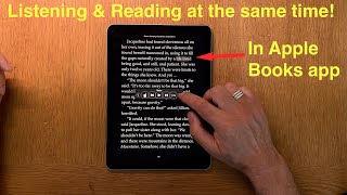 How To Listen Along while Reading an ebook in Apple Books app on an iPhone or iPad [upl. by Neleb]