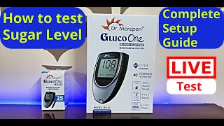 Dr Morepen glucose monitor bg03 Complete Setup with Live Testing  Best Glucometer in 2020 [upl. by Ahsed]