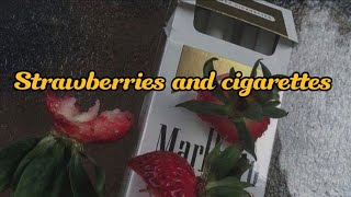 Troye Sivan  Strawberries amp Cigarettes  Lyrics Video [upl. by Iolande]