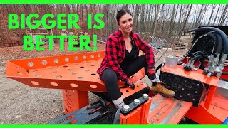 All Wood Log Splitter Table Makes Firewood Fast amp Easy 101 [upl. by Neelak]