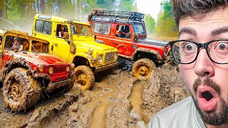 REACCIONANDO A TODOTERRENOS RADIO CONTROL EN EL BARRO RC 😱 [upl. by Nesilla]