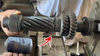 How a Diagonally Broken Countershaft is Repaired Using an Additional Iron Piece [upl. by Orit100]