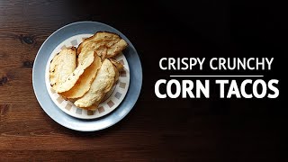 How to make crispy crunchy corn tacos  guten free recipe [upl. by Coster]