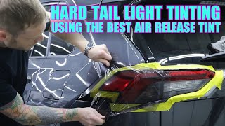 HARD TAIL LIGHT TINT JOB  Air Release Tint Step By Step Instructions Using Knifeless Tape [upl. by Taber]