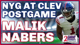 Giants WR Malik Nabers Shines with RecordBreaking Performance vs Browns [upl. by Suoinuj]