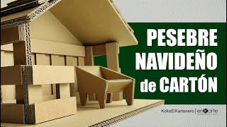 PESEBRE NAVIDEÑO de CARTÓN DIY ♻️ Ecológico Creativo  Navidad EcoAmigable  Tutorial paso a paso [upl. by Nnyladnarb553]