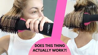 Does It Work Revlon OneStep Hair Dryer  Review  Tutorial [upl. by Acinoryt137]