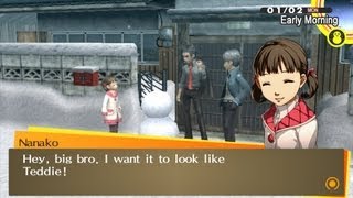 Persona 4 Golden  Making Snowman With Nanako [upl. by Amaryllis]