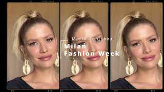 MILAN FASHION WEEK 2022 Lena Perminova [upl. by Janeta]