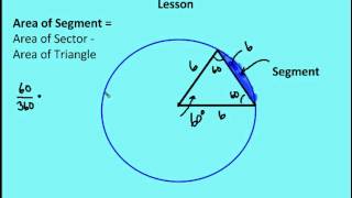 116 Areas of Circles Sectors amp Segments Lesson [upl. by Animrelliug]