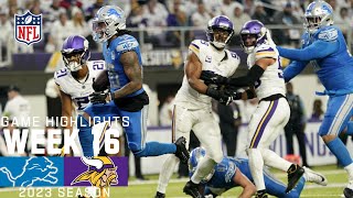 Detroit Lions vs Minnesota Vikings  2023 Week 16 Game Highlights [upl. by Eugaet]