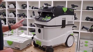 Předvedení mobilního vysavače Festool CTM 36 E AC RENOFIX odborníkem [upl. by Novihc]