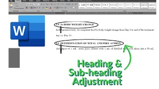 How to Align Misaligned Bullet and Numbering headings and subheadings in Microsoft Word  QUICK [upl. by Sibbie782]