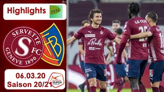 Highlights Servette  Genf vs FC Basel 060321 [upl. by Dallon]