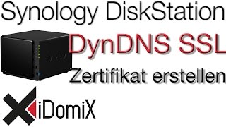 Synology DiskStation Gültiges DynDNS SSL Zertifikat erstellen [upl. by Sweet]