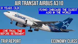 TRIP REPORT Air Transat Airbus A310 ECONOMY Montreal YUL  Toronto YYZ [upl. by Besse218]