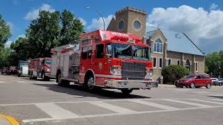 2022 Weyburn Chamber of Commerce Parade Emergency Vehicle Highlights [upl. by Elsy]