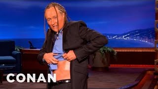 Conan Shows Off His New Look  CONAN on TBS [upl. by Kcired]