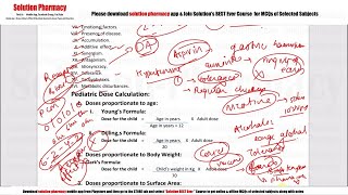 Pharmaceutics 07 Posology  Basic Introduction and Calculation of Doses  दवा की मात्रा निकालना [upl. by Hakvir]