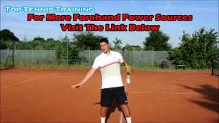 Tennis Forehand Lesson  Get A Bigger Forehand [upl. by Hessney]