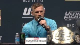 Conor Mcgregor Predicts Jose Aldo Finish [upl. by Casey]