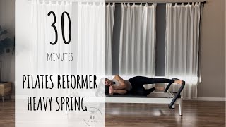 Pilates Reformer  Intermediate  Heavy Spring Sculpt [upl. by Atrice]