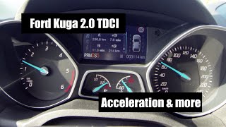 Ford Kuga 20 TDCI Powershift 4x4 Acceleration Kickdown amp Manual Mode [upl. by Nylimaj]