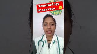 Terminology glossitis manu hospital viralvedio trending nursingdoctor tounginflammation🤔🧑‍🍳 [upl. by Jacobine]