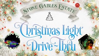 4th Annual Stone Gables Estate Christmas Light Full DriveThru  4K  Elizabethtown PA [upl. by Amadis]