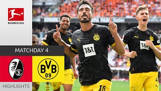 BVB Show Mentality  SC Freiburg  Borussia Dortmund 24  Highlights  MD 4 – Bundesliga 202324 [upl. by Getter]